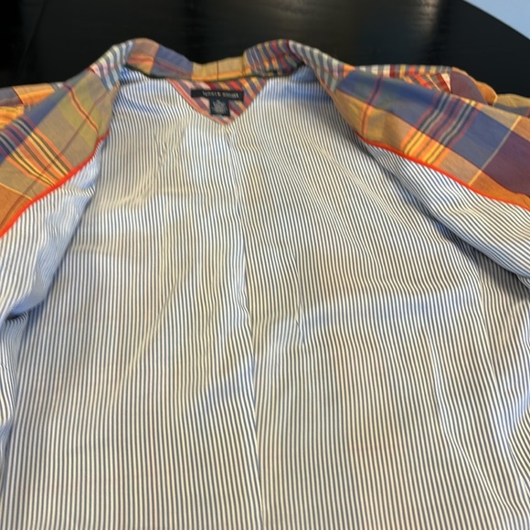 Tommy Hilfiger Madras Plaid vintage boxy blazer.  Fully lined. Women’s XL. - Picture 8 of 13